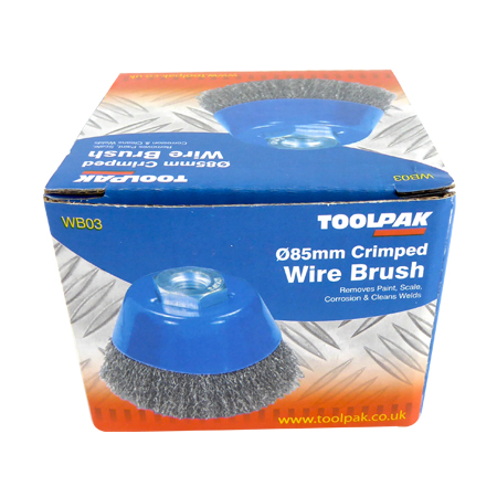 Crimped Cup Brush 125mm M14 Toolpak 